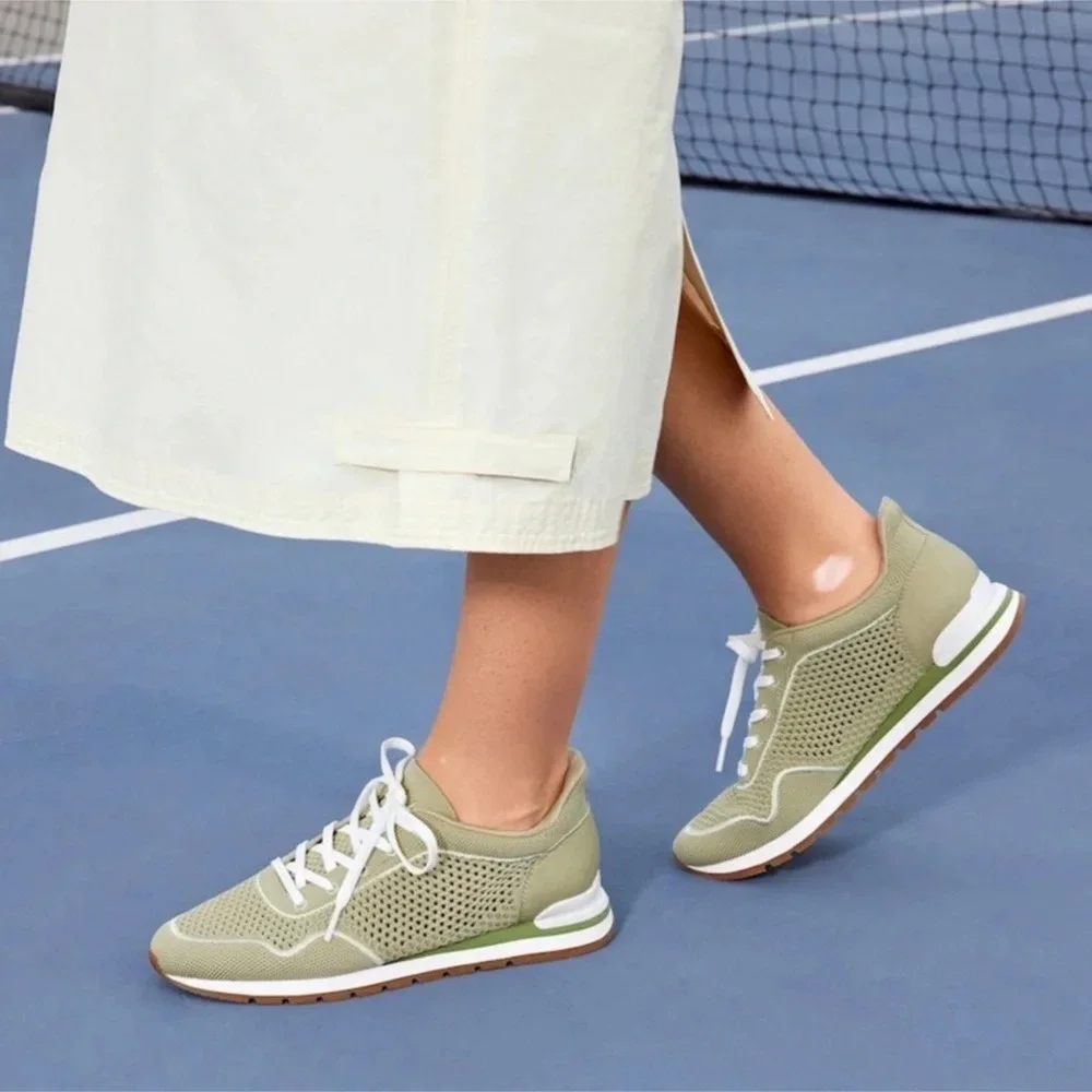 Vivaia AllDay SlipOn Breathable Mesh Comfort Casual Retro Matcha Sneakers 6